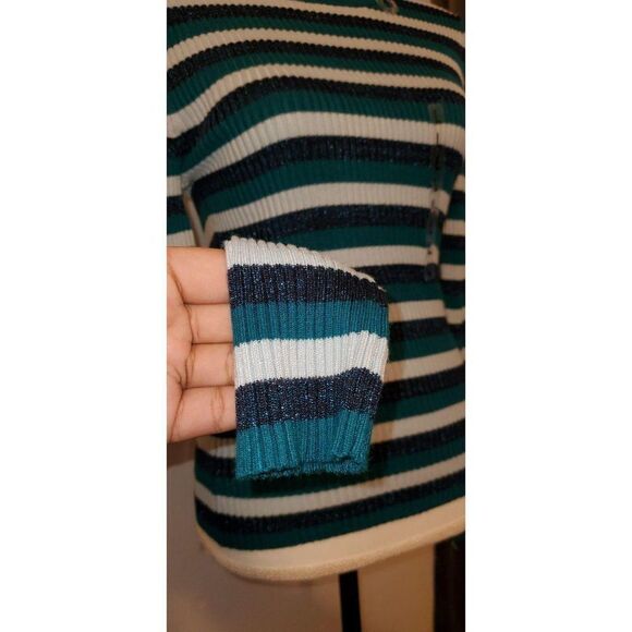 Hooked Up Long Sleeve Striped Pullover Sweater - Picture 5 of 10